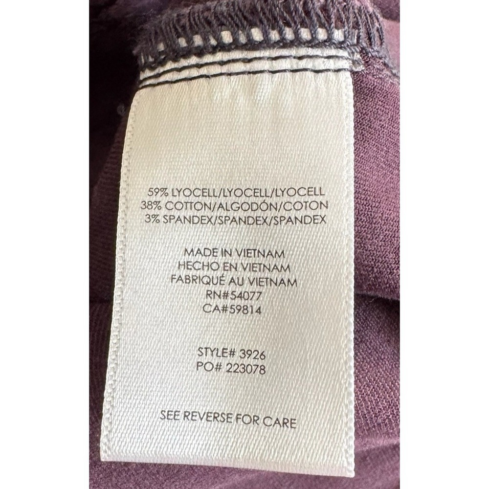 Cabi Deep Plum Carpenter Pant 10 NWT‎ 3926 Purple Goth Whimsigoth Lyocell Cotton - Picture 8 of 14
